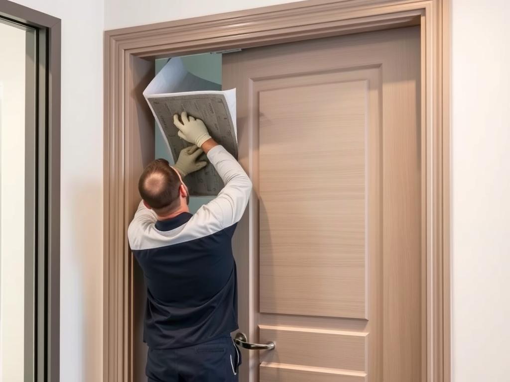 تركيب عازل صوت للأبواب من شركة عزل صوت في الكويت