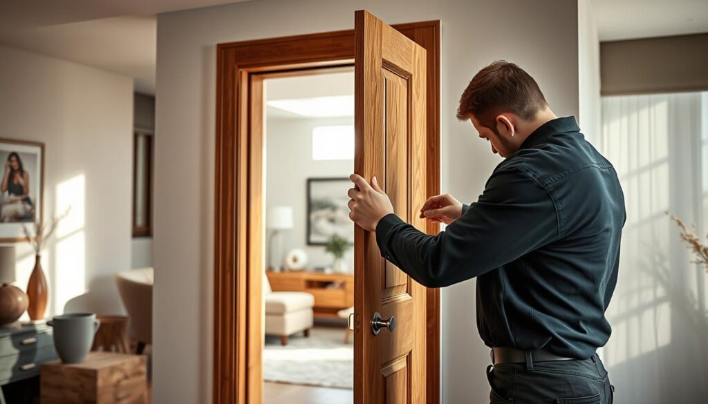 تلبيس باب عازل للحرارة والصوت