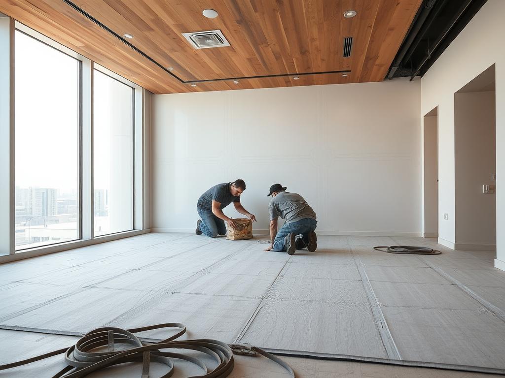 عزل صوت الأرضيات من شركة عزل صوت في الكويت