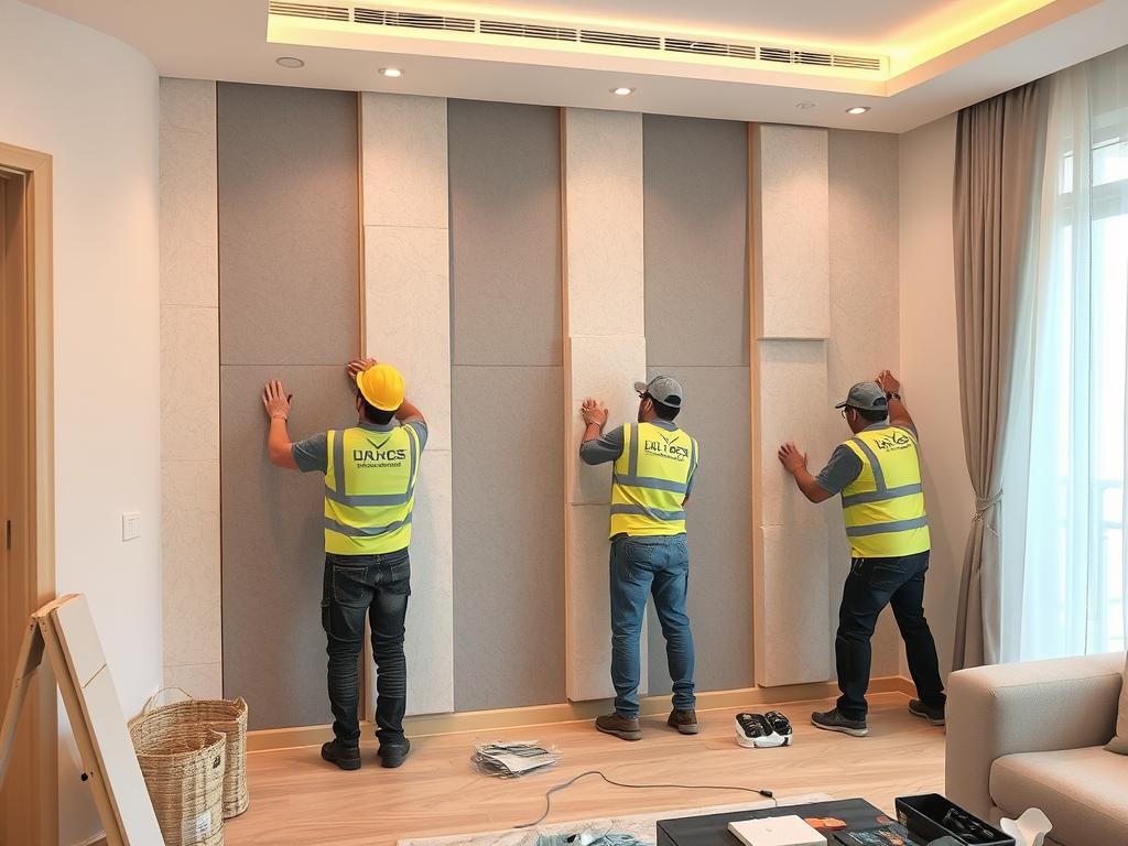 عزل صوت الجدران والأسقف من شركة عزل صوت في الكويت