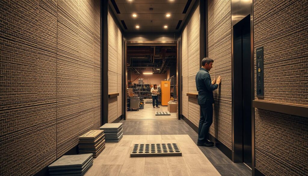 عزل صوت المصعد