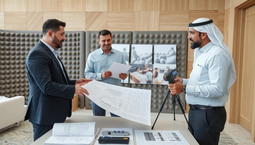 فريق محترف من شركة عزل صوت في الكويت يقدم استشارة للعملاء